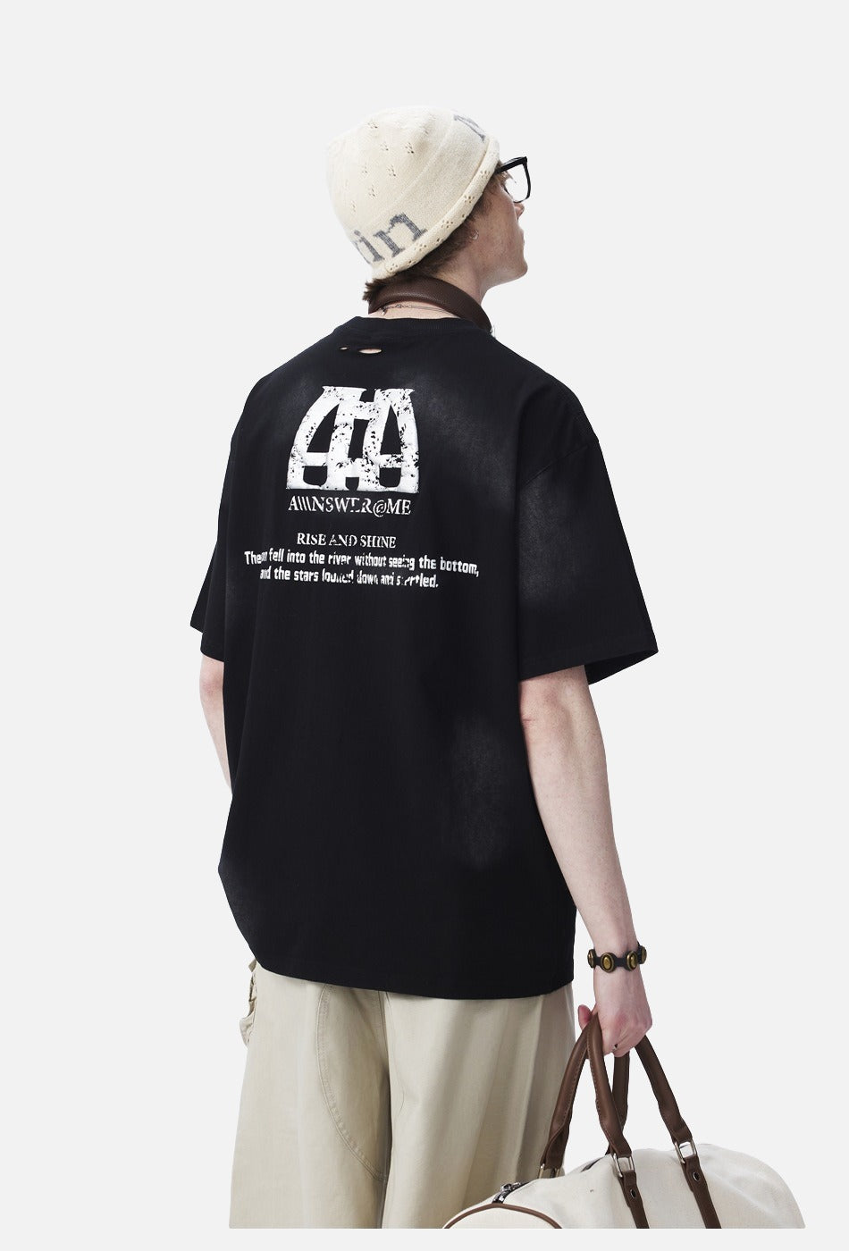 Distressed Cloud Graphic Oversized Tee