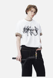 Smoke Layered Oversized T-Shirt