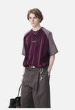 Textured Vertical Stripe Raglan T-Shirt