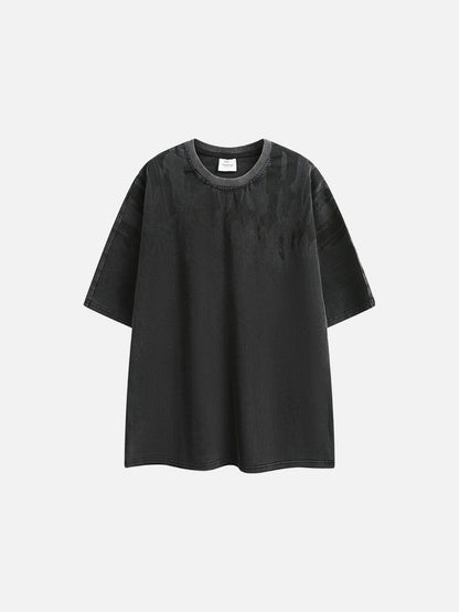 Abstract Drip Print Oversized T-Shirt