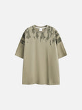 Abstract Drip Print Oversized T-Shirt