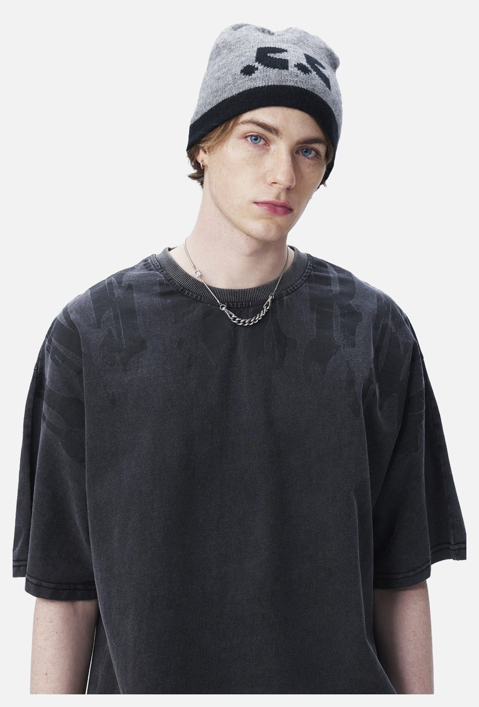 Abstract Drip Print Oversized T-Shirt