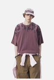 Abstract Drip Print Oversized T-Shirt