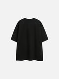 Distorted Face Graphic Oversized T-Shirt