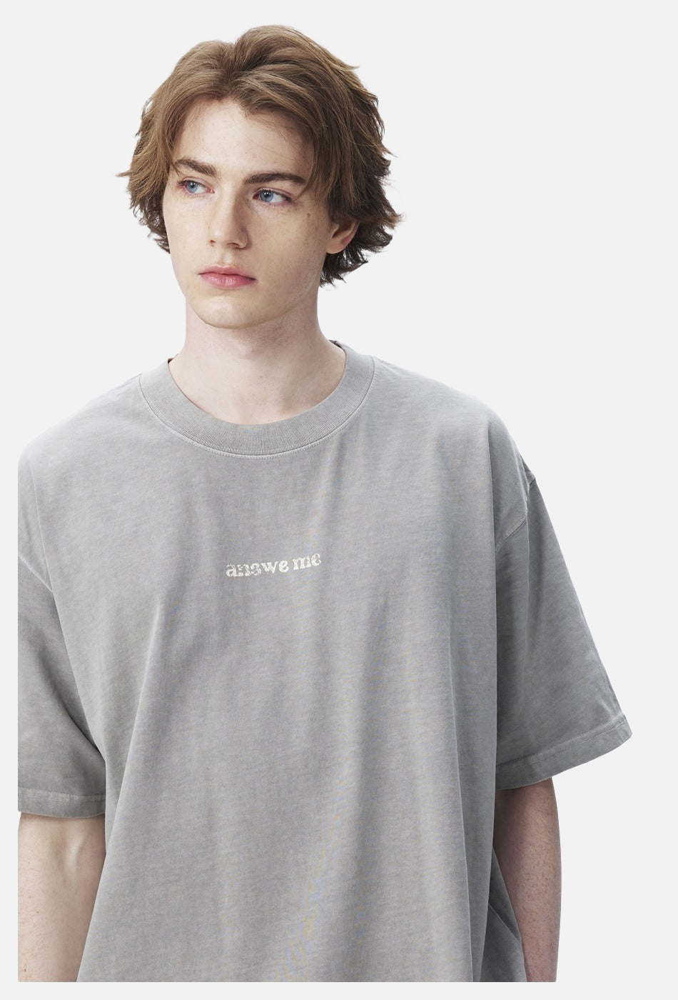 Bold Academic Text Block Oversized T-Shirt