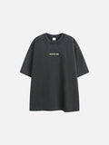 Bold Academic Text Block Oversized T-Shirt