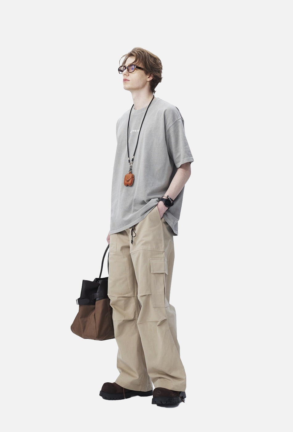 Bold Academic Text Block Oversized T-Shirt