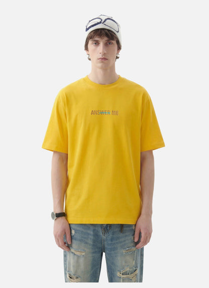 Vibrant Yellow Summer Graphic T-Shirt