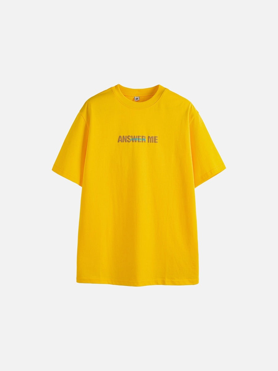 Vibrant Yellow Summer Graphic T-Shirt