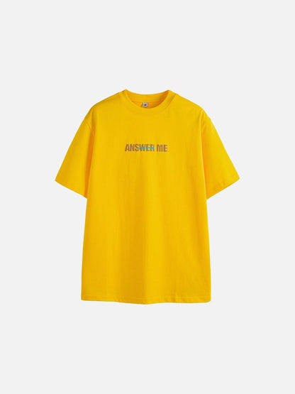 Vibrant Yellow Summer Graphic T-Shirt