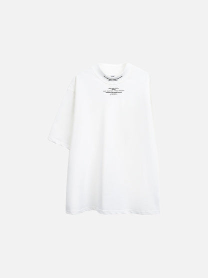Rust Mock Neck Graphic Tee
