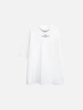 Rust Mock Neck Graphic Tee