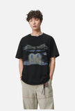 Abstract Blurred Lines Graphic T-Shirt