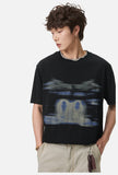 Abstract Blurred Lines Graphic T-Shirt