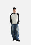 Embroidered Star Pattern Color Block T-Shirt