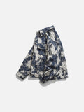 Textured Dark Blue Abstract Jacket