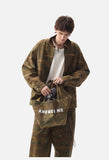 Olive Green Camouflage Utility Jacket