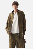 Olive Green Camouflage Utility Jacket