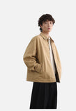 Distinctive Patterned Trim Relaxed Jacket