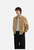 Distinctive Patterned Trim Relaxed Jacket