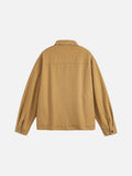 Distinctive Patterned Trim Relaxed Jacket