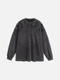 Tonal Flame Graphic Oversized Sweatshirt
