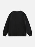 Abstract Ghostly Graphic Oversized Top
