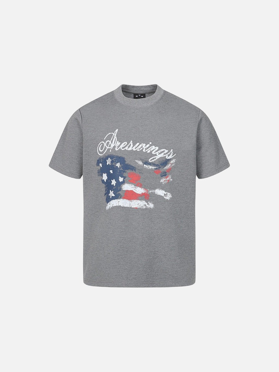 DAXUEN Areswings distressed graphic t-shirt