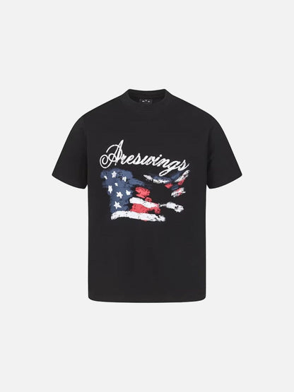 DAXUEN Areswings distressed graphic t-shirt