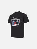 DAXUEN Areswings graphic t-shirt with American flag design