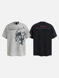 DAXUEN Oversized short-sleeved t-shirt with graphic print