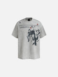 DAXUEN Oversized short-sleeved t-shirt with graphic print