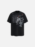 DAXUEN Oversized short-sleeved t-shirt with graphic print