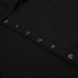 DAXUEN black asymmetric button-up long sleeve top