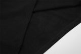 DAXUEN black asymmetric button-up long sleeve top