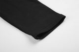 DAXUEN black asymmetric button-up long sleeve top