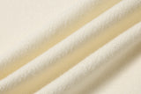 DAXUEN beige knit asymmetric double-layer high collar sweater