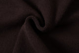 DAXUEN beige knit asymmetric double-layer high collar sweater