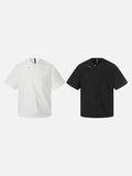DAXUEN Asymmetrical button detail short-sleeved t-shirt