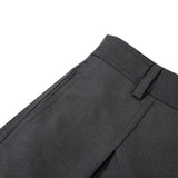 DAXUEN dark grey asymmetrical button-front wide-leg culottes