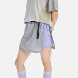 DAXUEN asymmetrical color-blocked skort with integrated shorts