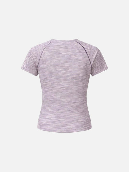 DAXUEN Asymmetrical flower embellished short-sleeved t-shirt
