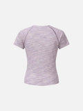 DAXUEN Asymmetrical flower embellished short-sleeved t-shirt