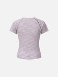 DAXUEN Asymmetrical flower embellished short-sleeved t-shirt