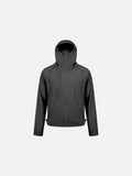 DAXUEN Hooded windbreaker jacket with asymmetrical zipper