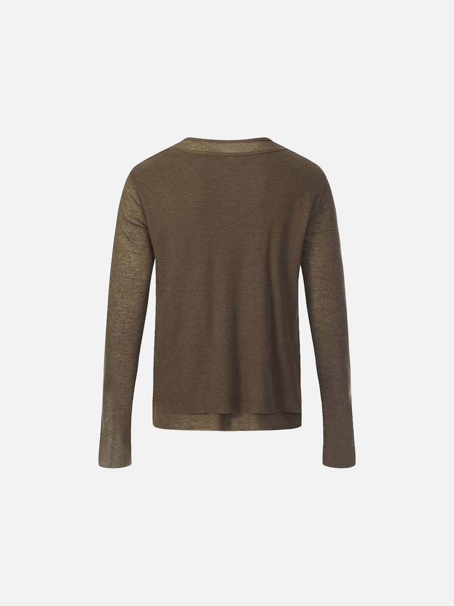 DAXUEN Long-sleeved tee with doberman graphic