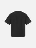 DAXUEN Asymmetrical snap button short-sleeved T-shirt