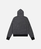 DAXUEN Hooded zip-up jacket with stripes and kangaroo pocket