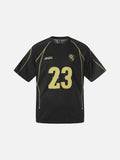 DAXUEN Athletic Energy Graphic T-Shirt with numeral and text graphics