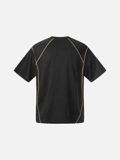 DAXUEN Athletic Energy Graphic T-Shirt with numeral and text graphics